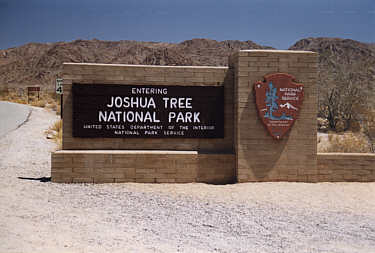 Eingang Joshua Tree NP