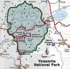 Yosemite Karte